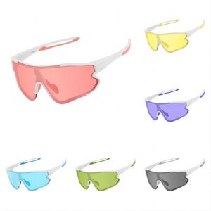 PC Lens Outdoor Large Frame Sun Glasses One Piece Lens Colorful Oversized Sport <b>Eyewear</b> Sunglasses for Women - Product Image 1
