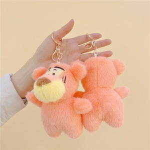 Llavero de Peluche Personalizado OEM de Tigre Rosa, Gato de Peluche para Regalos Promocionales, Venta al por Mayor a Precio de Fábrica, Suministro Directo - Product Image 2