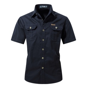 Camisas de Hombre de Manga Corta con Botones, Camisa Polo, Moda Casual de Verano, Camisas de Playa, Ropa de Pesca, Ropa de Caza - Product Image 1