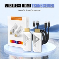 Kit Extensor HDMI Inalámbrico OEM de 164 Pies/50 Metros, 1080P Full HD para Transmitir desde DSLR, Laptop, Decodificador a TV, Proyector