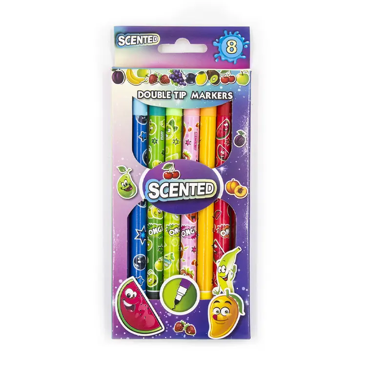 office school supplies 8 fruit scented double tip markers set highlighter pen scented highlighter