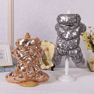 हॉट सेलिंग पालतू कपड़े थोक नए डिजाइनर लक्जरी कुत्ते के कपड़े गर्म चार पैर वाले पुफर कुत्ते के साथ शीतकालीन कोट - Product Image 1