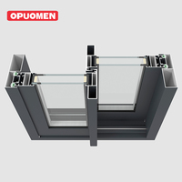 Pabrik Menjual Pintu Geser Kaca Tempered Kustom dengan Bingkai Aluminium Tipis dan Kedap Suara untuk Apartemen
