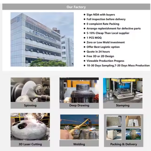 Fabricación de chapa de aluminio de embutición profunda Procesamiento de hilado CNC <span class=keywords><strong>Hydroforming</strong></span> Servicios de hilado e hidroformado personalizados - Product Image 5