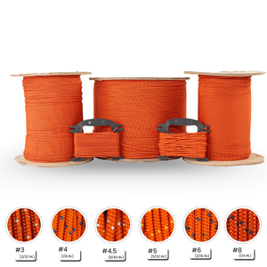 Cuerda de amarre de nailon y poliéster de doble trenzado resistente a los rayos UV, 2mm, 3mm, 5mm, 6mm, 8mm, 10mm, 1/4", 3/4", colores sólidos, Brasil - Product Image 2
