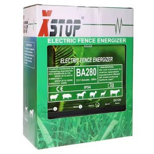 Électrificateur de clôture solaire portable 2.8J 50KM avec cadre <span class=keywords><strong>en</strong></span> plastique écologique pour bétail et clôtures de <span class=keywords><strong>jardin</strong></span>, contrôleur de clôture pour usage agricole - Product Image 5