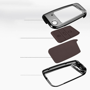 กล่องใส่กุญแจรถยนต์แบบซองหนัง ทำจากโลหะผสมสังกะสี สำหรับรถยนต์ <span class=keywords><strong>Volkswagen</strong></span> vw <span class=keywords><strong>T</strong></span>-<span class=keywords><strong>CROSS</strong></span> ปี 2018 2019 2020 <span class=keywords><strong>2021</strong></span> 2022 2023 2024 2025 2026 ชุดอุปกรณ์เปลือกกุญแจ - Product Image 4