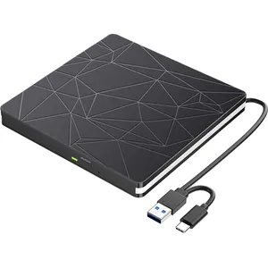 Tốt nhất bán Type-C bên ngoài ổ đĩa CD-ROM USB 3.0 bên ngoài DVD Player Disc Reader Win 11mac bên ngoài DVD Drive, DVD RW Burner