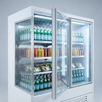 Vitrines réfrigérées verticales à température unique pour boissons