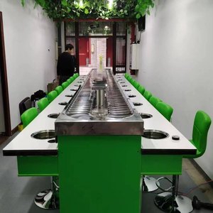 สายพานลำเลียงซูชิแบบหมุนรูปพระจันทร์เสี้ยวขนาด 114 มม. 140 มม. ปรับแต่งได้อย่างเต็มที่สำหรับร้านซูชิ - Product Image 2