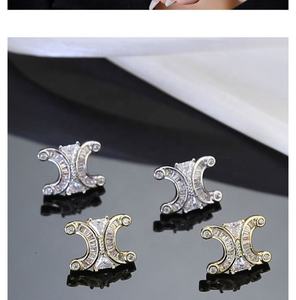 ต่างหูทรงซุ้มประตูชัยแบบยุโรปอเมริกัน ประดับเพชรซิรคอน ดีไซน์หรูหราทันสมัย ใช้งานได้หลากหลาย เหมาะสำหรับเป็นของขวัญ - Product Image 6