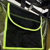 Tente de douche latérale pour voiture de camping WildCloud, de haute qualité, facile à installer, en Oxford 420D amélioré, avec éclairage LED intérieur et poche