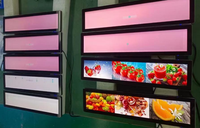 Barre étirée personnalisée panneau d'écran d'affichage Android panneau publicitaire tactile LCD de 3 ans bannière d'étagère numérique signalisation numérique