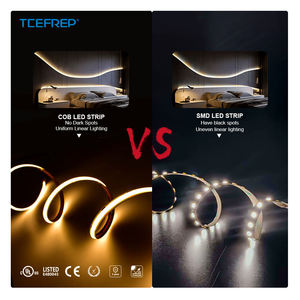 Bande <span class=keywords><strong>LED</strong></span> COB PARFAITE - 480 <span class=keywords><strong>LED</strong></span>/M, CRI élevé ≥90, 1000LM/M, DC12V/24V, longueur de coupe 50mm, éclairage uniforme sans points sombres, 2700K-6500K - Product Image 4