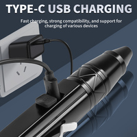 Linterna UV de Aluminio de 4 Luces 1366, 365nm 395nm, Blanca y Amarilla, Recargable por USB-C, para Camping, Inspección de Gemas de Jade