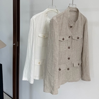 Camisas Casuales de Lino 100% para Mujer al por Mayor de Fábrica, Tejido Fresco y Transpirable, Moda Ecológica de Verano