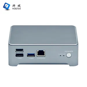 OEM ODM server di rete Intel X86 J1900 J4125 4 LAN RJ45 iKuai Router openwrt OS Industrial Fanless mini PC Pfsense Firewall pc