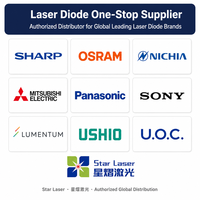 Nichia NUBB46 455nm 68W Dioda Laser Biru Daya Tinggi MCP 8 Kanal untuk Pengelasan Laser, Pemotongan, Penandaan, Pencetakan 3D