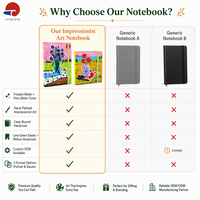 Personalisiertes Hardcover-Notizbuch mit Glitzer-Finish-Einband, Schreibjournal mit Lesezeichenband und Gummibandverschluss