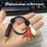 Cable Divisor en Y de Audio y Video de Alta Gama Banana, 2 a 2, para Auto, HDTV, Altavoces, Reproductor de DVD, Cine en Casa, Conectores Chapados en Oro, PVC