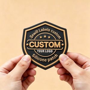 Premium Eco-Friendly Silicone Logo <b>Tags</b>, High Adhesion Custom Labels for Apparel & <b>Bag</b> Branding - Product Image 1