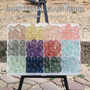 Cuentas Redondas Sueltas de Acrílico Transparente de 8mm, Tipo Lámpara de Cristal, Alta Permeabilidad, para DIY, Pulseras Hechas a Mano, Accesorios de Joyería - Product Image 2