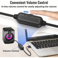 Meilleures ventes : Enceintes de bureau multimédia transfrontalières à modèle privé, avec subwoofer, filaires, alimentées par USB, 4W, pour ordinateur de bureau et portable
