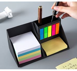 Bloc-notes carré en carton auto-adhésif sur mesure, papeterie de bureau et scolaire, bloc-notes pliable, porte-stylo - Product Image 4