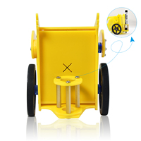 Kit de Coche Robótico Mini Desk Bit de Keyestudio para Programación STEM con Micro:bit, Sin Placa Controladora