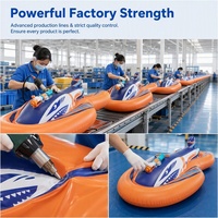 Pelampung Jet Ski Tiup Anak-anak dengan Pistol Semprot PVC, Permainan Air Luar Ruangan, Mainan Kolam Renang, Kapasitas 100-500kg, Model F180