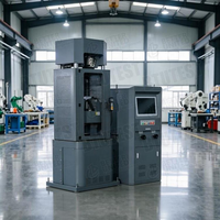 Elevador Cuerda de acero Máquina de prueba universal hidráulica Probador de tracción de control por computadora servo de 10 toneladas