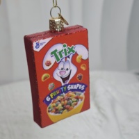 Décorations de Noël en verre soufflé de haute qualité en forme de poulet en conserve, idéales pour les décorations artisanales sur les sapins de Noël