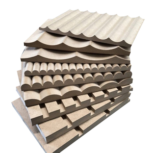 Piastra di piegatura flessibile da 12MM in legno massello decorazione <span class=keywords><strong>Mdf</strong></span> Design pannelli d'onda - Product Image 2