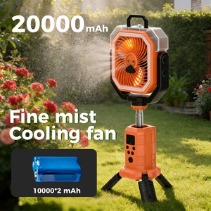 LED Digital Display Rechargeable Air Cooling Fan 4 Speed <b>Remote</b> <b>Control</b> Portable 20000mAh Stand Camping Table Fan Power Bank - Product Image 1