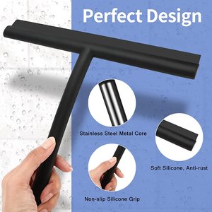 Silikonabzieher mit Haken Duschabzieher für Glastüren Badezimmer - Product Image 3
