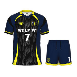 เสื้อฟุตบอลทีมฟุตบอลเสื้อฟุตบอลระบายอากาศได้ดีออกแบบตามต้องการ - Product Image 2