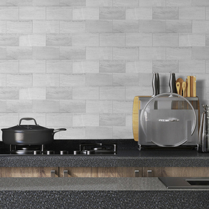 Piastrelle Adesive Effetto Pietra Grigio Chiaro, Rivestimenti Murali Autoadesivi <span class=keywords><strong>per</strong></span> Spazi Minimalisti - Product Image 5