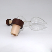 Verseur de vin rouge transparent haut de gamme en verre fait main, carafe décanteuse personnalisée, cadeaux, décanteur aérateur pour vin et whisky