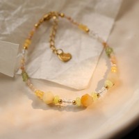 Bracelet en pierre naturelle blanche en forme de cœur pour femmes, bijoux minimalistes pour les fêtes, accessoires de mode