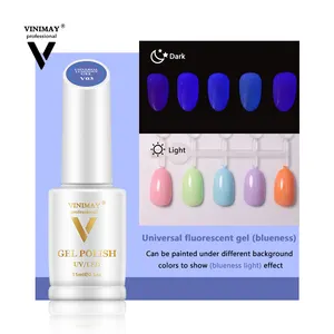 Vinimay New Summer Color Soak Off Uv Gel Soak Off Gel Nail Polish Reflective Fluorescent Fashion Nail Polish Wholesale