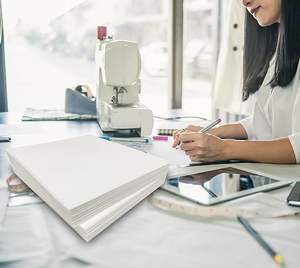 Estabilizador rasgado de bordado a mano Papel rasgado de bordado a mano El poliéster se puede suministrar con bobina y hoja 60g Poliéster rasgado a mano - Product Image 5