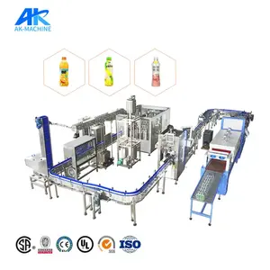 High speed juice hot filling machine in china / Fruit juice washing filling capping machine/juice bottle filling machine