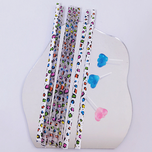 10mm lớn hơn rơm, 12 "tái sử dụng động vật Leopard in rơm, 10mm PP cứng nhựa in uống rơm cho 30/40oz Tumblers - Product Image 6