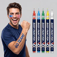 Pena Seni Lukis Tubuh yang Aman dan Lembut, Ciptakan Riasan Tubuh Unik dan Personal, Cocok untuk Pertandingan Olahraga, Festival, dan Karnaval