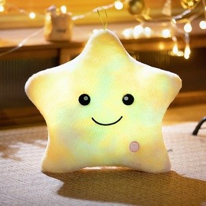 Cuscino luminoso a forma di stella a cinque punte giocattolo di peluche luminoso per bambini luccichio a forma di stella luce notturna morbido cuscino morbido Plushy - Product Image 5