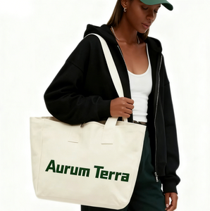 Custom Print Durable Zipper Closure Waterproof Washable Tyvek <b>Tote</b> Bag Eco-friendly <b>Canvas</b> Shoulder <b>Tote</b> Bag - Product Image 4