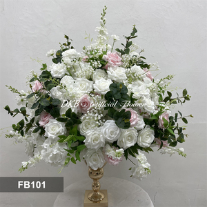 DKB Artificial silk flowers high quality artificial flowers flower ball DIY Artificial Flower Balls for Wedding Table Decoration - Product Image 3