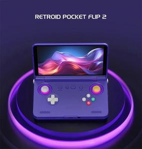 Retroid Pocket Flip 2 Consola de juegos portátil retro Consola de videojuegos SD865 5,5 Pantalla táctil AMOLED Android13 WIFI6 para PSP PS2 - Product Image 3