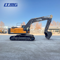 Excavatrice sur chenilles LTMG de 30 tonnes pour travaux miniers intensifs avec joystick hydraulique et climatisation