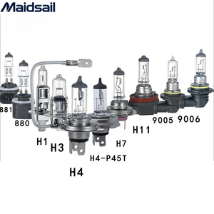 Feux avant automobiles personnalisés H1H7, feux antibrouillard H4H3, ampoule de phare basse et haute intensité 9012, lampe halogène automobile 12V - Product Image 1